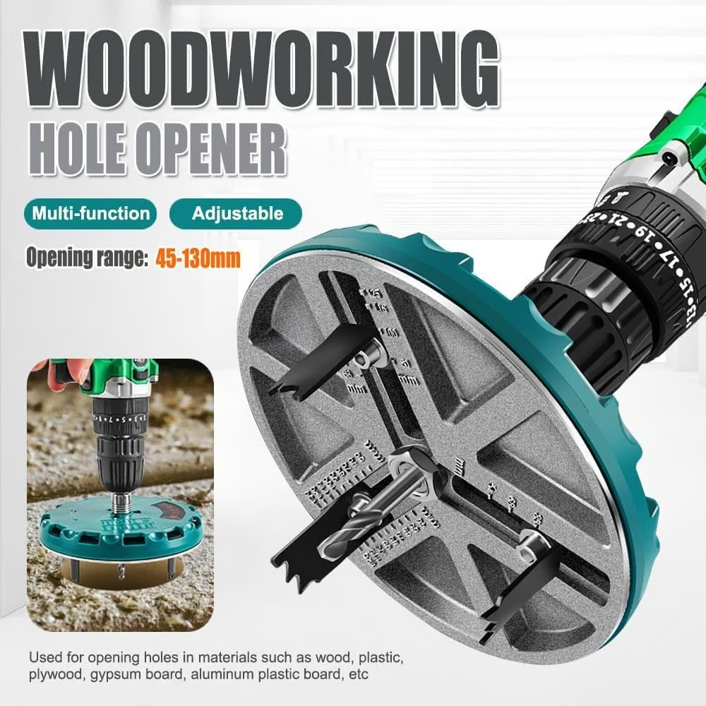 Adjustable punch saw tool for drilling(Sold for parts only, no power tools)
