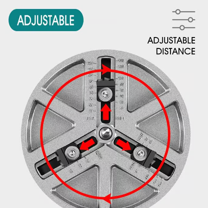 Adjustable punch saw tool for drilling(Sold for parts only, no power tools)