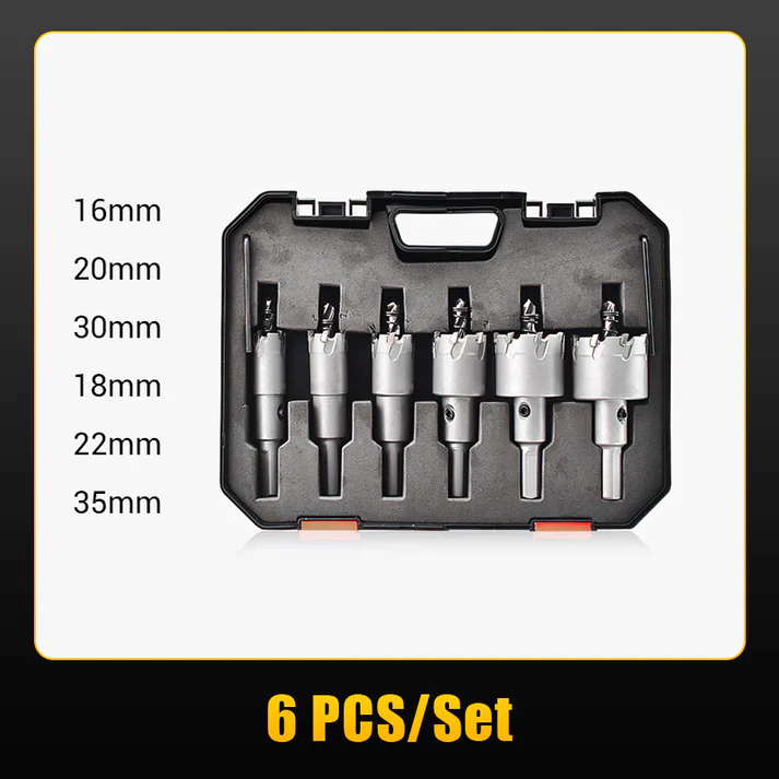 Metal Stainless Steel Carbide Hole Saw Set(6pcs)