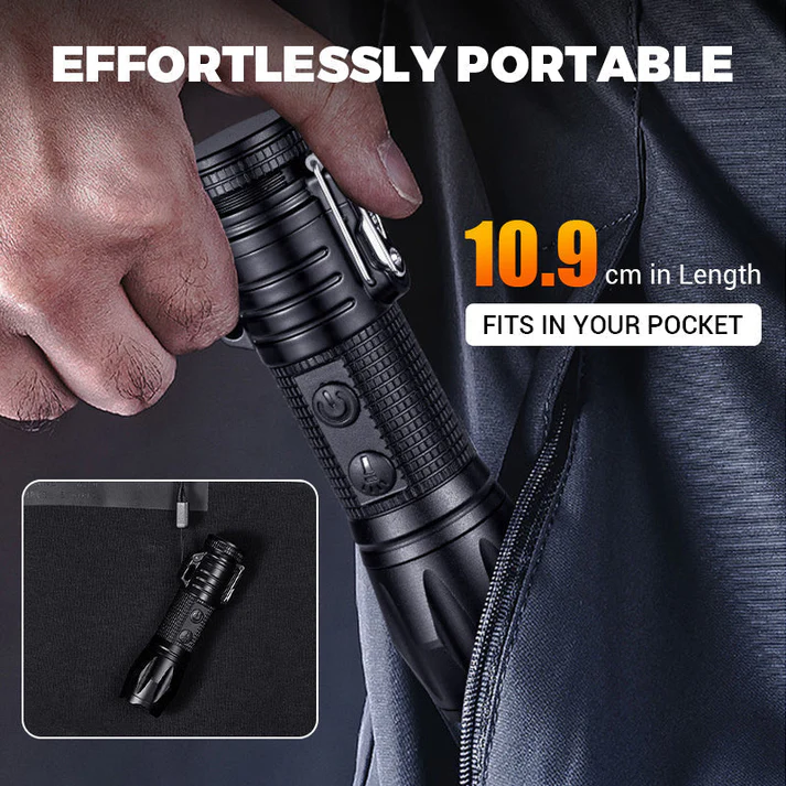 Multi-functional flashlight lighter