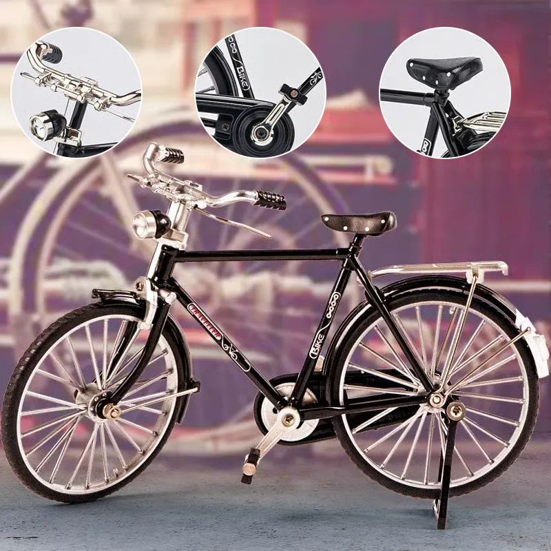 🚴♂️✨ Retro Alloy Mini Bike Model – DIY Fun, Classic Style, Timeless Collectible