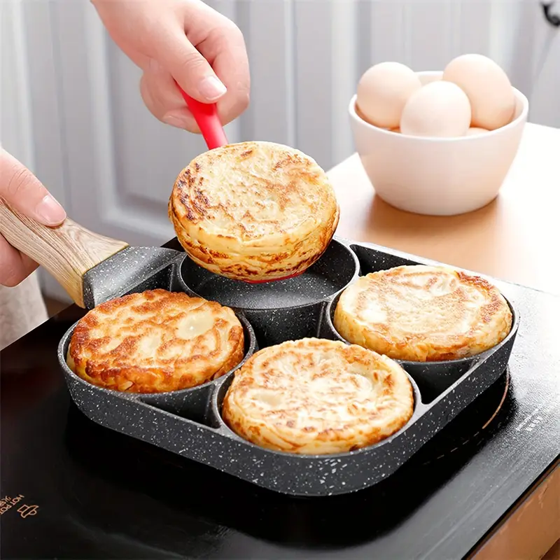 🍳 4-Hole Non-Stick Frying Pan