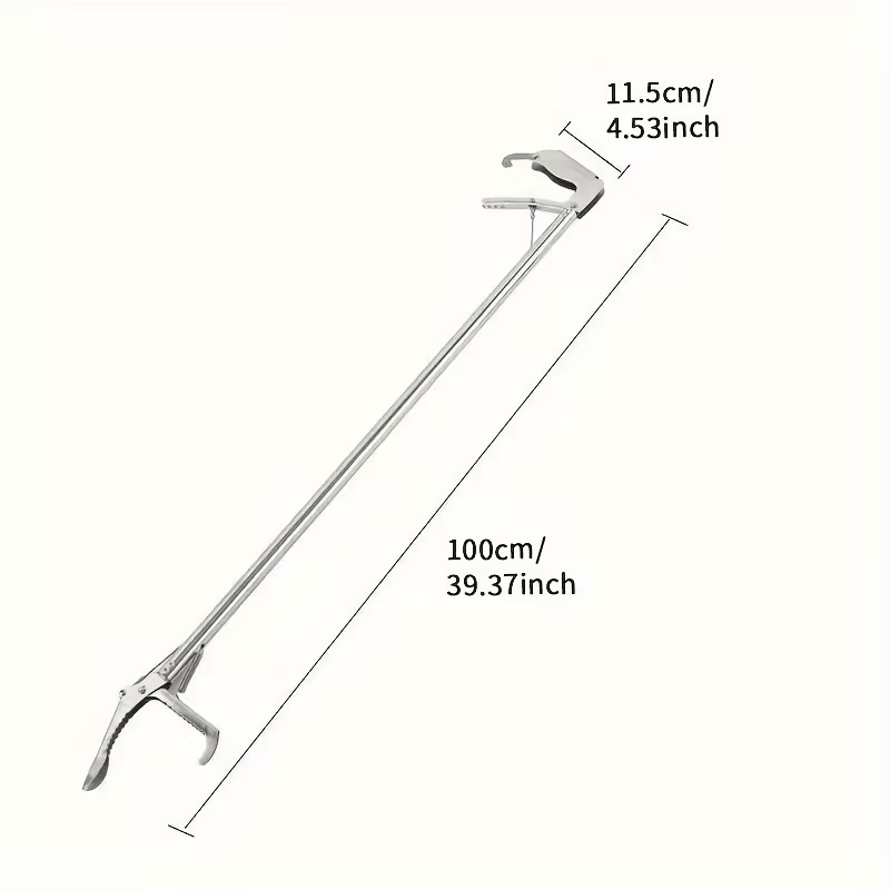 Stainless Steel Snake Tongs with Lock