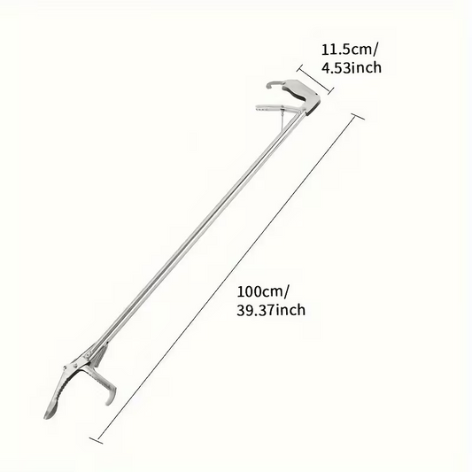 Stainless Steel Snake Tongs with Lock
