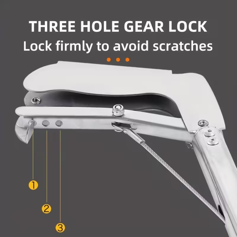 Stainless Steel Snake Tongs with Lock