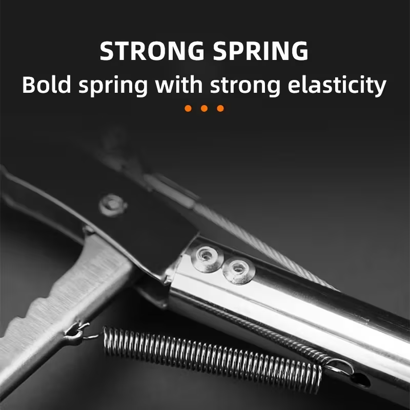 Stainless Steel Snake Tongs with Lock