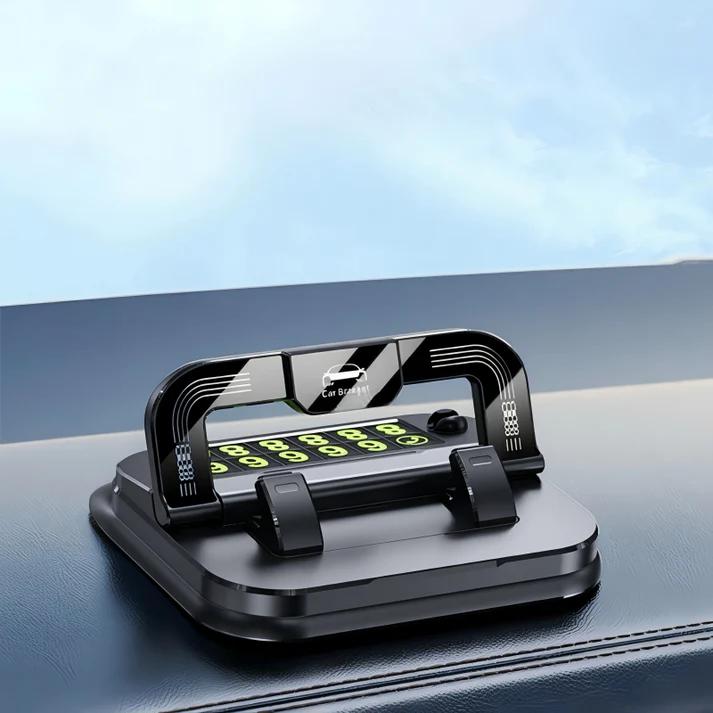 Car Dashboard Phone Holder with Parking Number