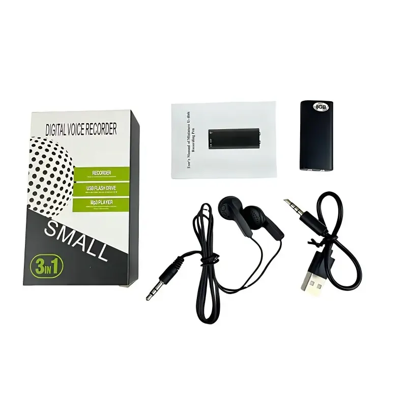 Professional Voice-Activated Digital Recorder, 8GB HD