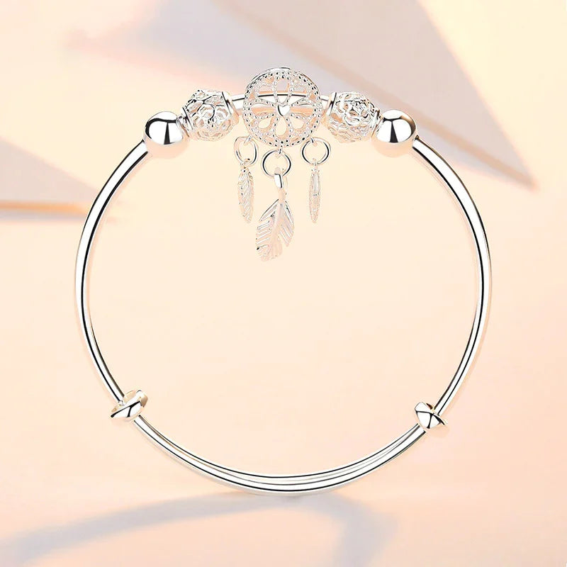 🌙 Dreamcatcher Bracelet - Silver (Gift Box) 🌙