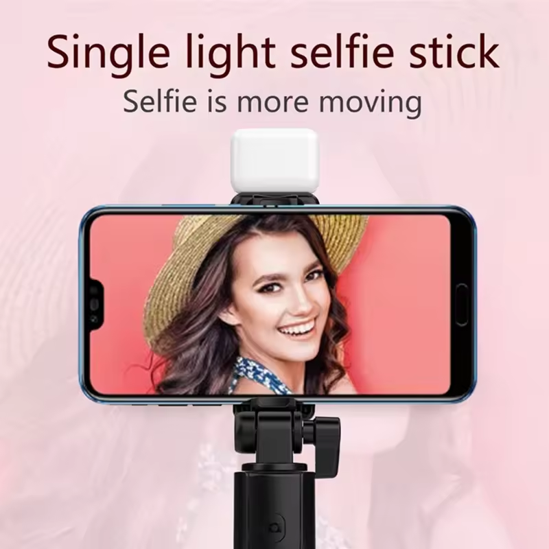 Mobile phone selfie stick selfie live Tripod Blue tooth Remote Wireless Selfi Stick Phone Holder Stand with Fill Light for Phone