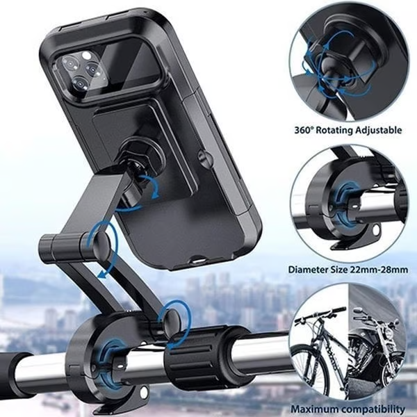 ☔Waterproof Bicycle & Motorcycle Phone Holder🚲