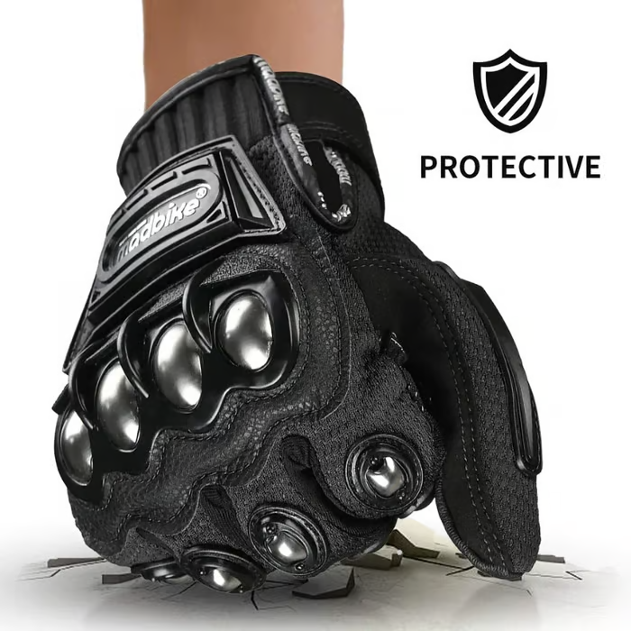 🔥-🏍️Indestructible Outdoor Self-defense Gloves 🧤(One pair)