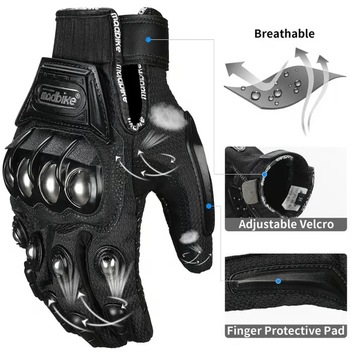 🔥-🏍️Indestructible Outdoor Self-defense Gloves 🧤(One pair)