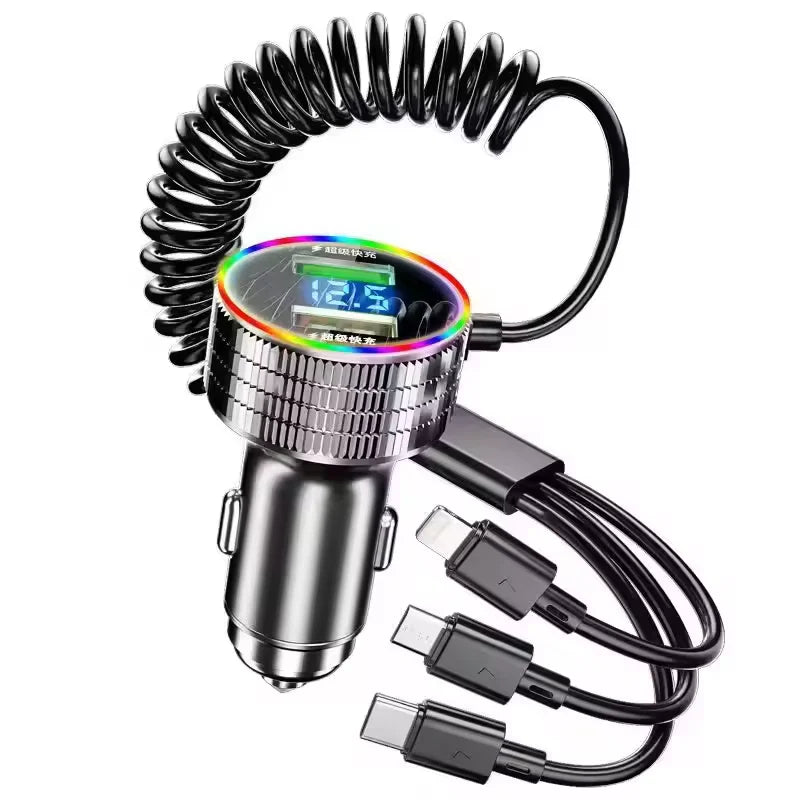 🚗 2024 New USB Car Charger - Portable 5-in-1 Fast Charging 🚗