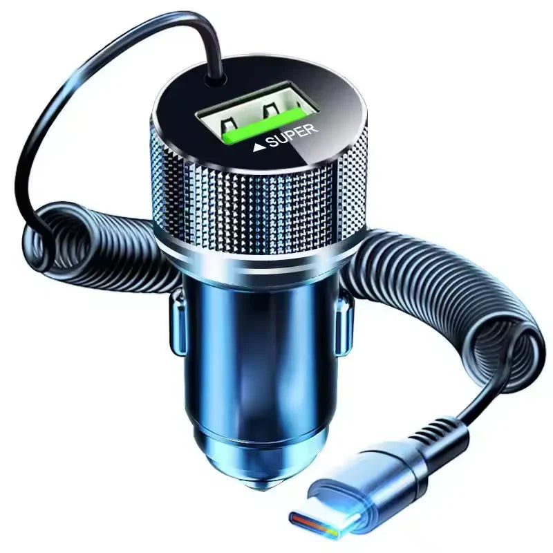 🚗 2024 New USB Car Charger - Portable 5-in-1 Fast Charging 🚗