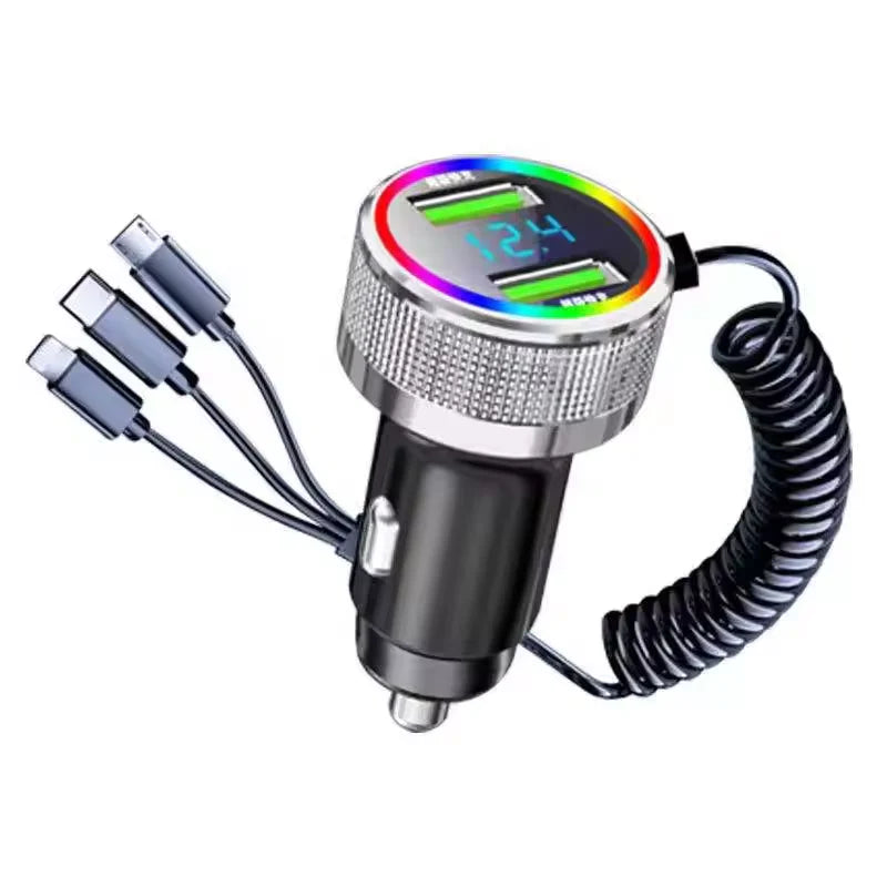 🚗 2024 New USB Car Charger - Portable 5-in-1 Fast Charging 🚗