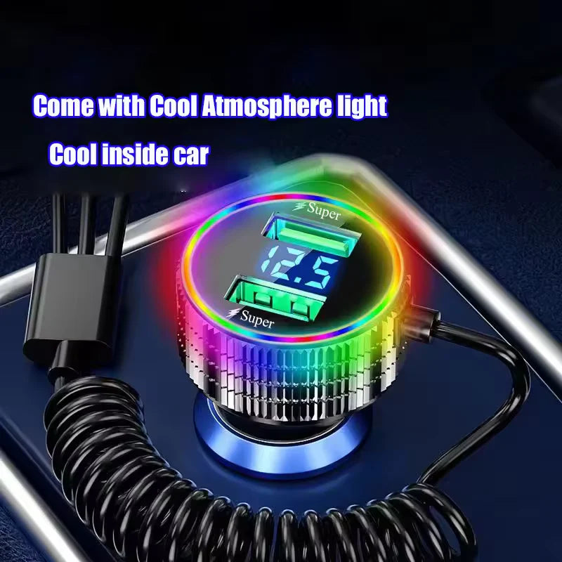 🚗 2024 New USB Car Charger - Portable 5-in-1 Fast Charging 🚗