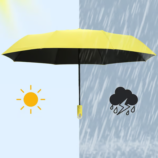 ☔ Three-Fold Self-Opening and Retracting Umbrella with Buckle ☔