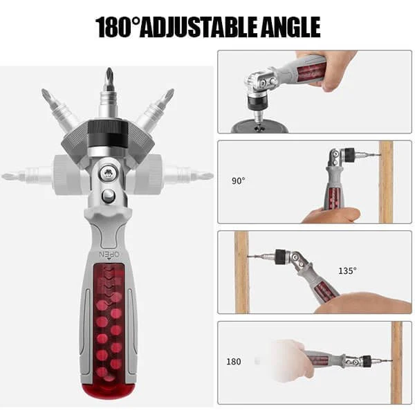 10 in 1 Multi-Angle Ratchet Screwdriver