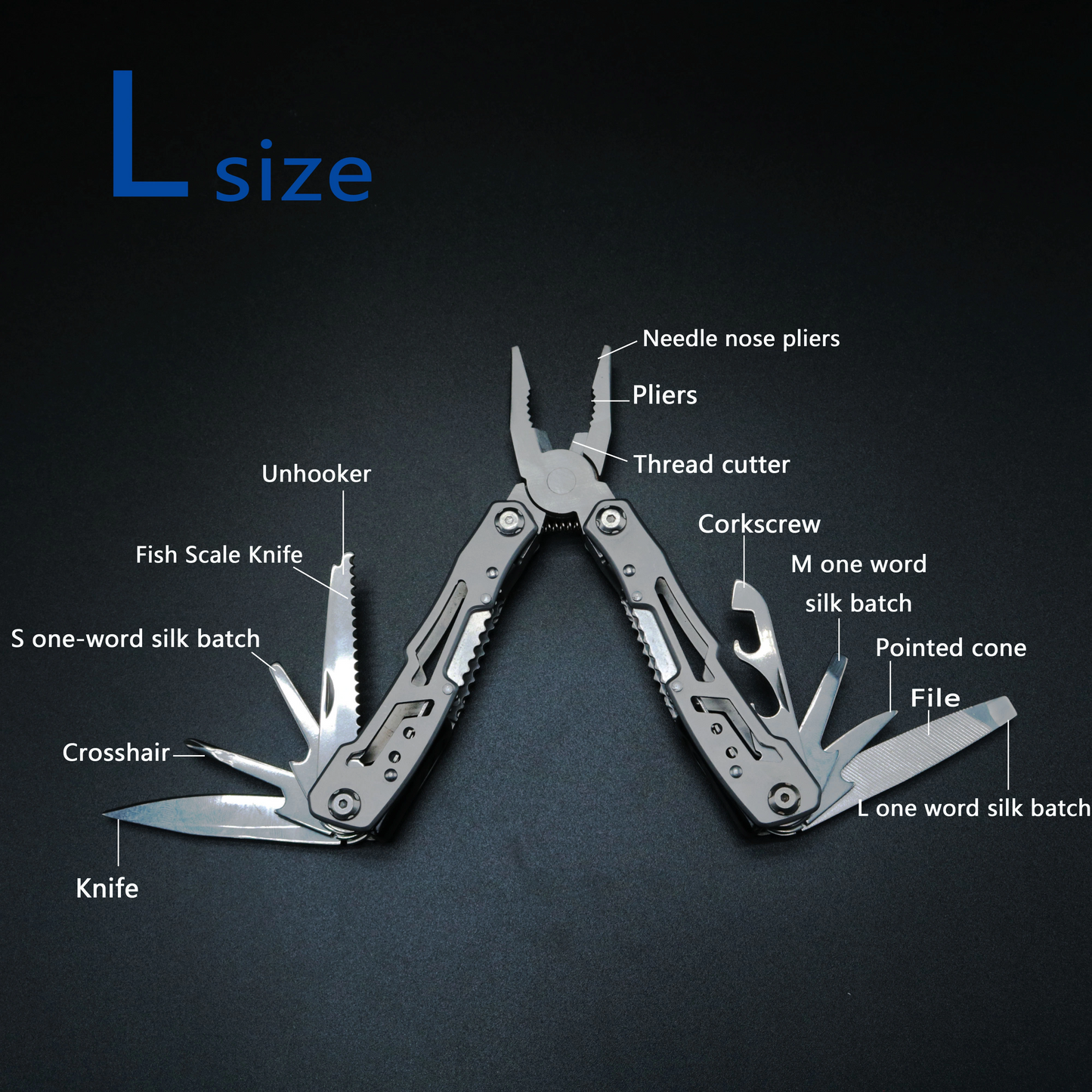 Outdoor multifunctional tool Knife pliers Stainless steel portable folding pocket pliers Home emergency repair tools