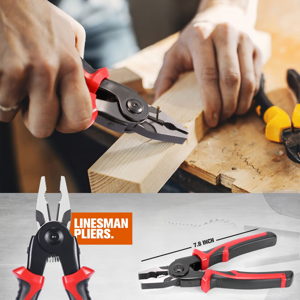 🔧 Multifunctional 5-in-1 Interchangeable Head Pliers Tool Set 🔧