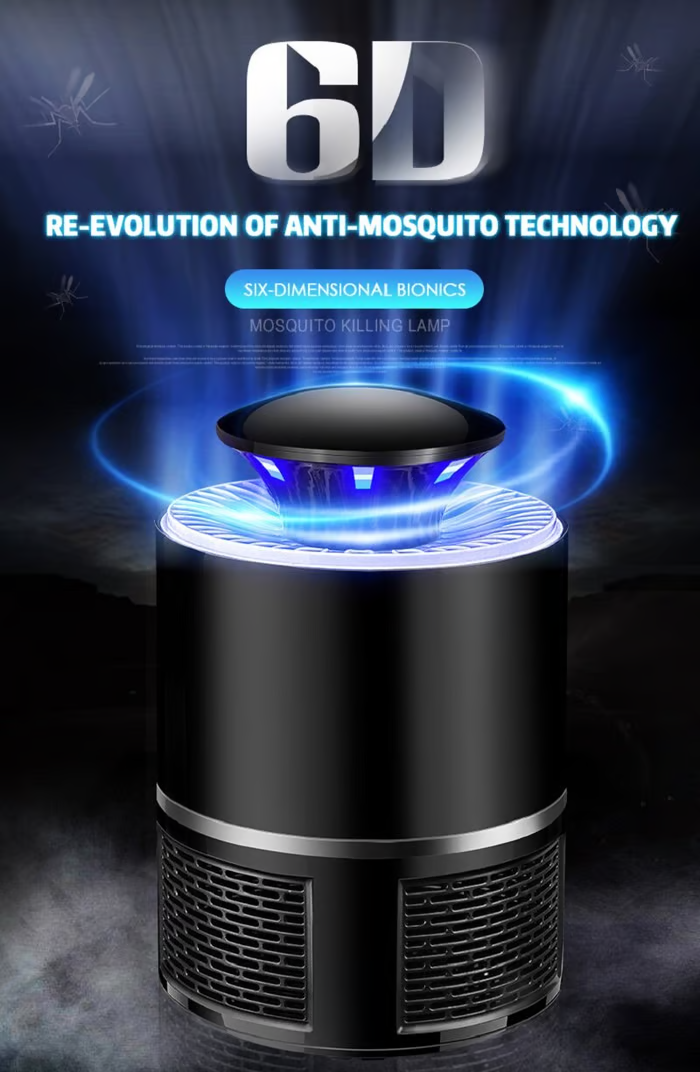 Mosquitoes Eliminator For Indoor And Outdoor With LED Light, Noiseless And Nontoxic