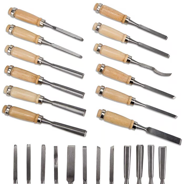 Woodworking carving knife carving chisel set（12 pcs）