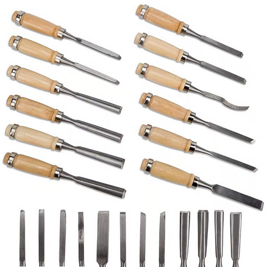 Woodworking carving knife carving chisel set（12 pcs）