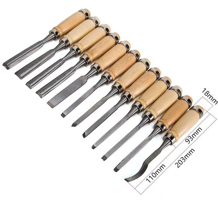 Woodworking carving knife carving chisel set（12 pcs）