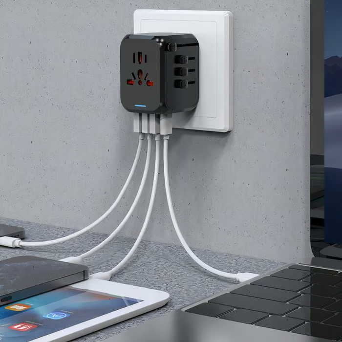 🔌 Multifunctional Travel Charger Converter 🌍