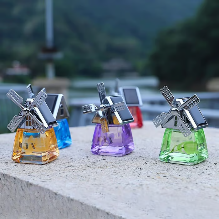 🌞 Car Solar Windmill Perfume Ornament 🌿