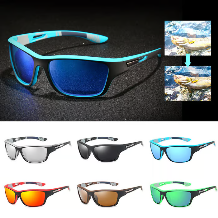 😎 Outdoor Sports Sunglasses with Anti-Glare Polarized Lens 🌞