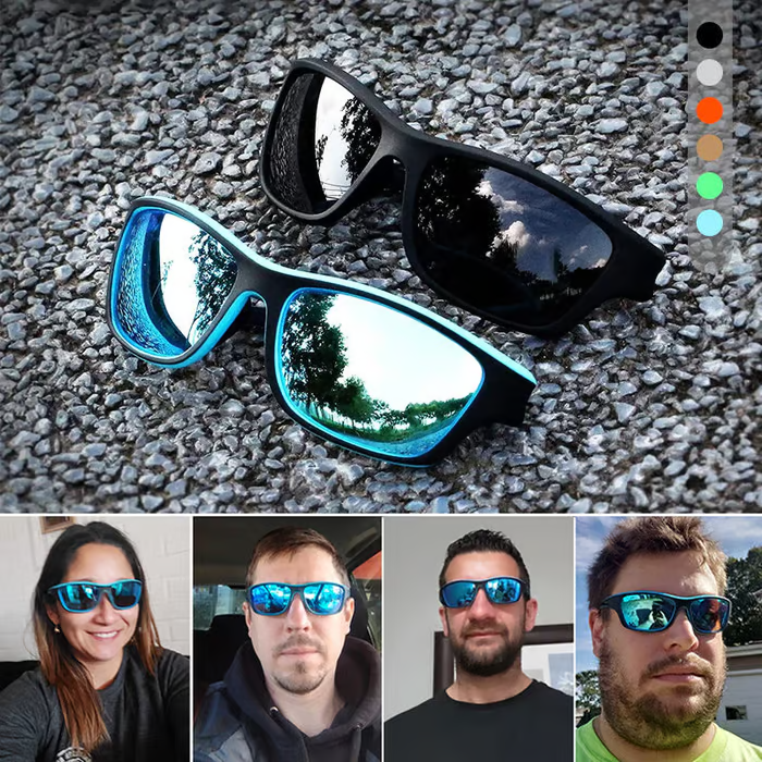 😎 Outdoor Sports Sunglasses with Anti-Glare Polarized Lens 🌞