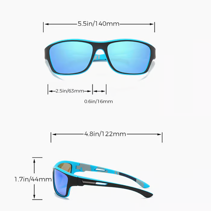 😎 Outdoor Sports Sunglasses with Anti-Glare Polarized Lens 🌞