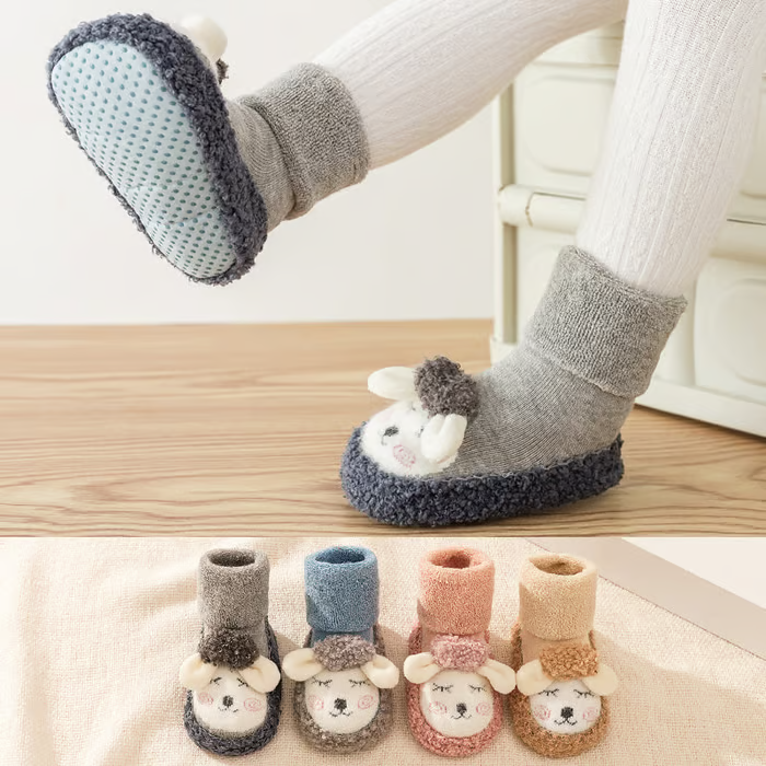 👶 Baby Cartoon Plush Cotton Toddler Shoes 🧸