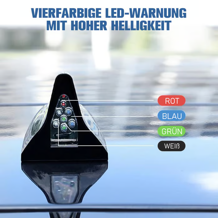 Auto Shark Fin Solar Warning Lights