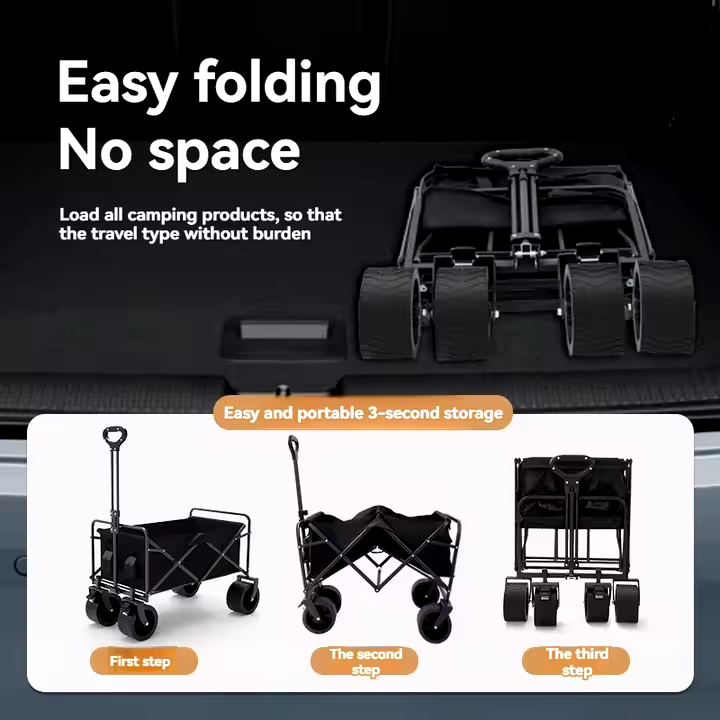 🚚 High-Quality Outdoor Folding Trolley