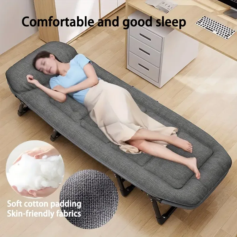 Adjustable portable folding bed