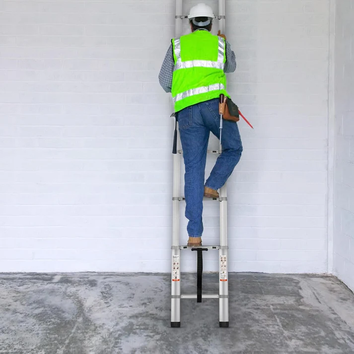 Telescoping Ladder - Max 10.5 FT (3.2meters) & 375 lbs (170 kg)