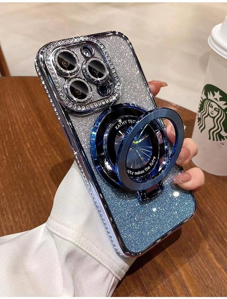 💝Glitter Diamond Magnetic Ring Holder Case for iPhone