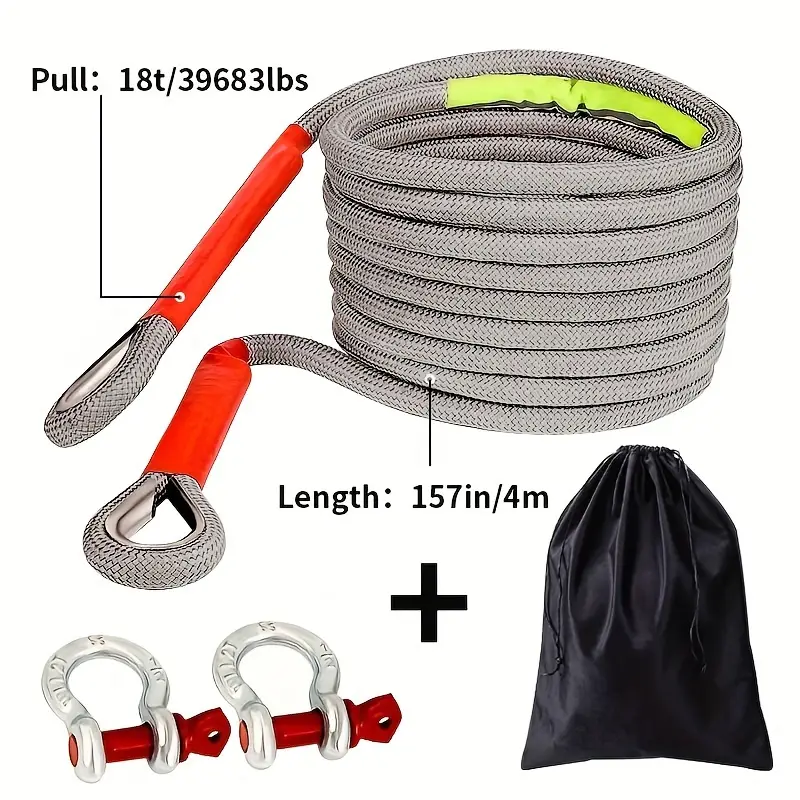 🚨 Outdoor Trailer Tow Rope - Emergency Rescue Rope 🚨