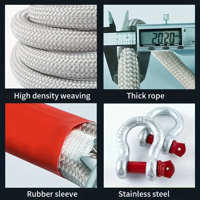 🚨 Outdoor Trailer Tow Rope - Emergency Rescue Rope 🚨