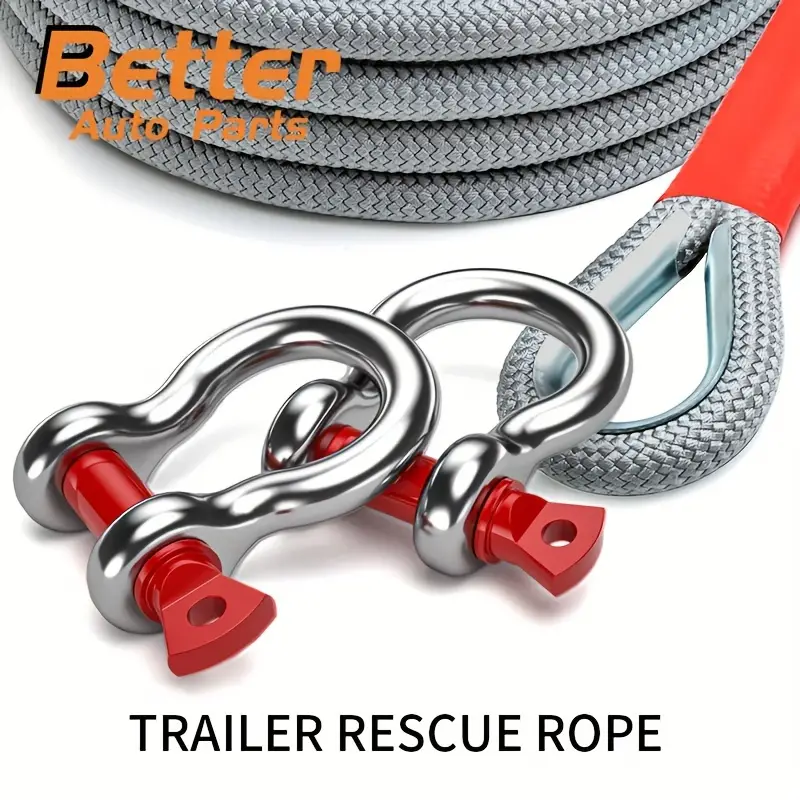 🚨 Outdoor Trailer Tow Rope - Emergency Rescue Rope 🚨