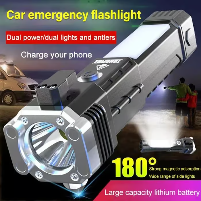 🔨Emergency Broken Window Escape Outdoor Bright Flashlight🔦