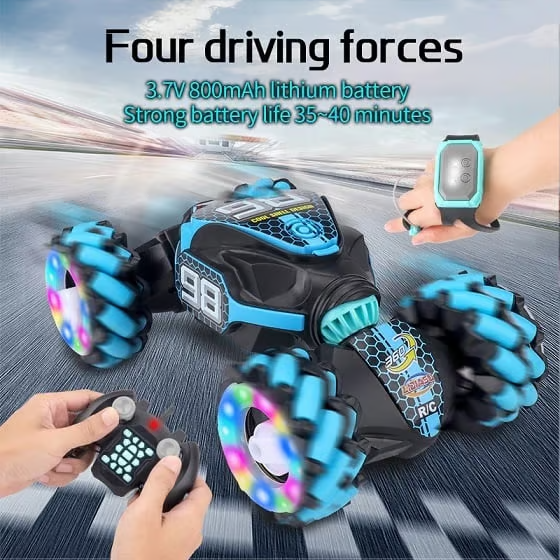 🚗 Gesture Sensing RC Stunt Car With Light & Music 🚗