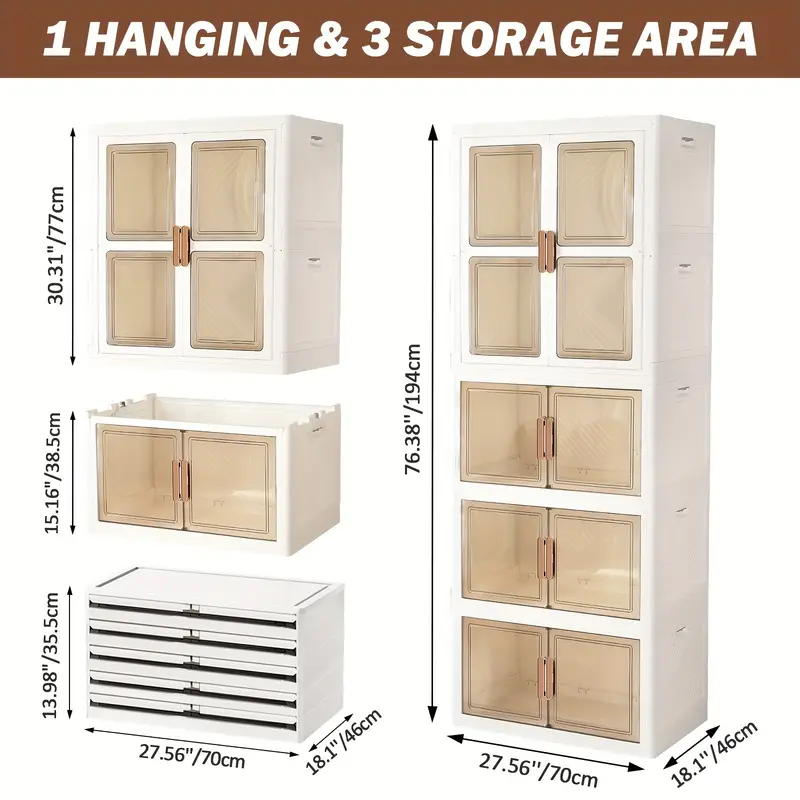 Multifunctional Folding Storage Cabinet