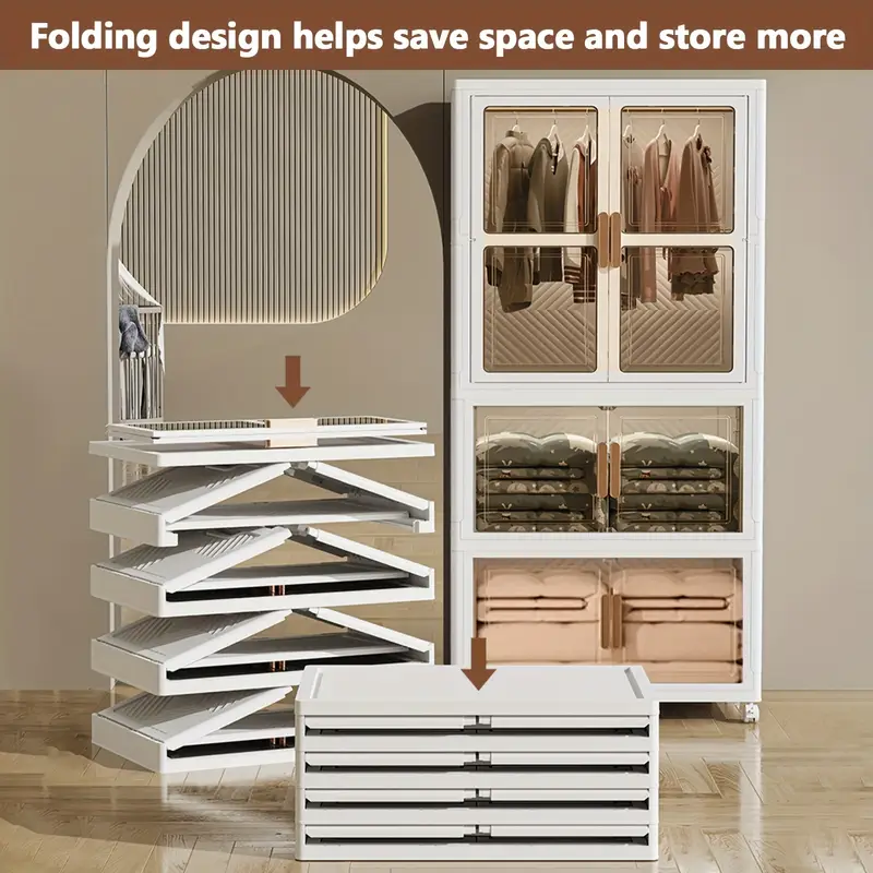 Multifunctional Folding Storage Cabinet