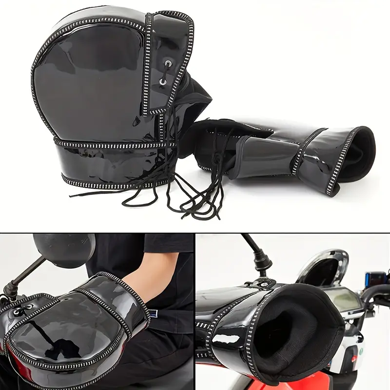 🏍️ Warm and rainproof handlebar covers for motorbikes 🌧️