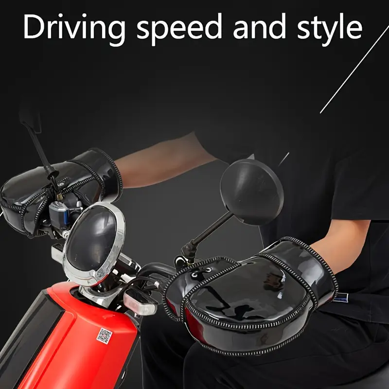 🏍️ Warm and rainproof handlebar covers for motorbikes 🌧️