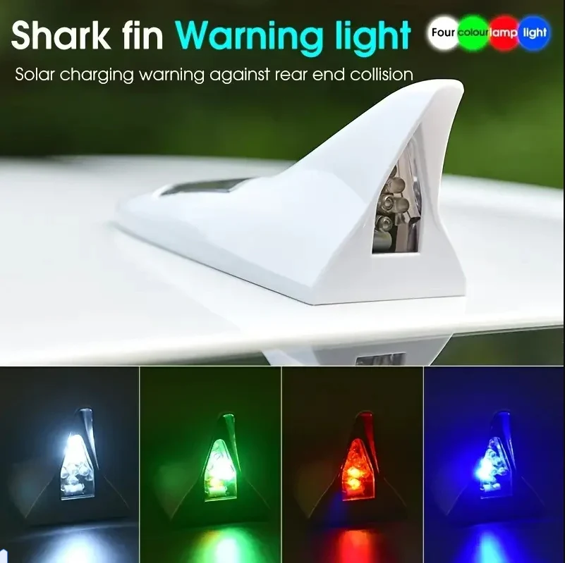 Auto Shark Fin Solar Warning Lights